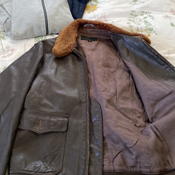 Vintage 1960’s Abercrombie and Fitch naval aviator style leather jacket - Picture 2 of 5